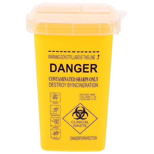 Sharps Plastic Needle Container